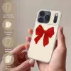 Strik - Symmetrisch - Rood - Lint Telefoonhoesje iPhone 17 Pro klein -sfeer3_NL