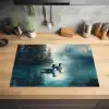Bos - Water - Eenden - Mistig Inductie beschermer vinyl 3mm klein -sfeer5