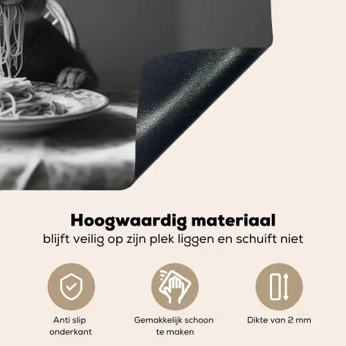 Konijn - Bunny - Zonnebril - Tafelkleed - Pasta - Schattig Inductie beschemer met haakjes klein -ky-onderkant-nl