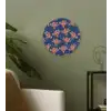 Disco - Blauw - Patroon Wandcirkel plexiglas klein 852 -sfeer3