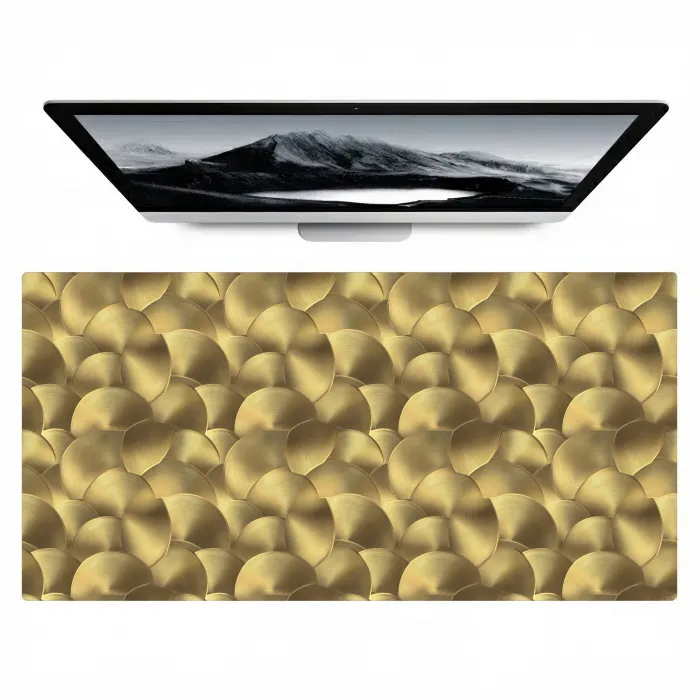 Modern - Cirkel - Goud Muismat XXL klein 681 -zzz3d