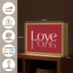 Love - Spiegeling - Rood Light Box met batterij (Wandlamp) middel -USP_websiteoverzichtDE