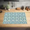 Patroon - Symmetrisch - Blauw Inductie beschermer vinyl 3mm klein 276 -sfeer5