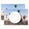 Luchtballonnen - Rotsen - Zonsopgang Placemat vinyl groot -zzsfeer2_Kitchenyeah-website
