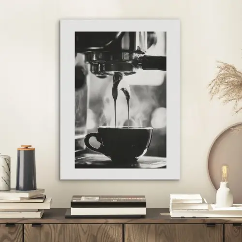 Coffee - Espresso - Koffiemachine - Kop PET vilt klein -sfeer1