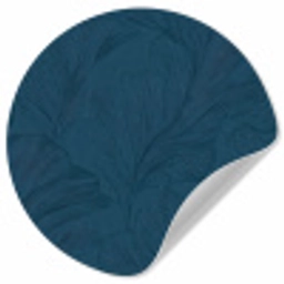 Abstract - Patroon - Donkerblauw - Elegant Wandcirkel behangsticker klein 186 -3d