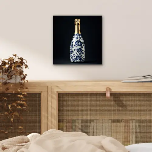 Champagne - Bloemen - Goud - Chique aluminium wit klein -sfeer3
