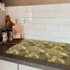 Modern - Geometrisch - Goud Inductie beschermer vinyl 3mm klein 276 -sfeer3