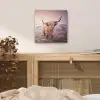 Schotse hooglanders - Licht - Lucht - Natuur aluminium wit klein -sfeer3