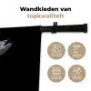 Makreel - Vis - Zwart Wandkleed katoen klein -sfeer2