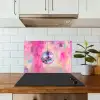 Discobal - Pink - Verf keuken achterwand spatscherm klein -sfeer2