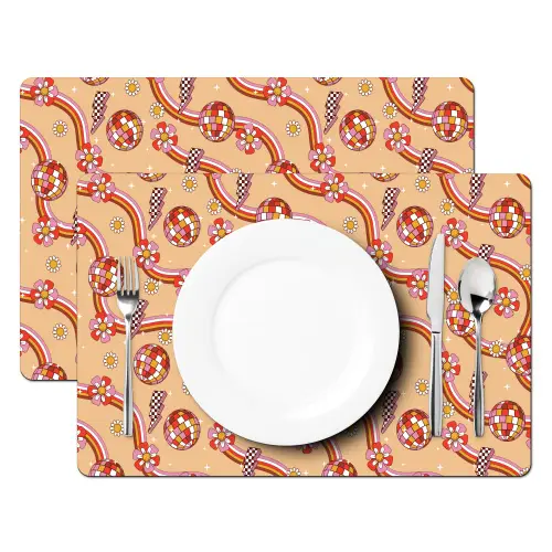 Disco - Patroon - Lijnen Placemat vinyl groot 368 -zzsfeer2_Kitchenyeah-website