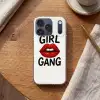 Lip - Girl - Rood - Letters Telefoonhoesje iPhone 17 Pro klein -sfeer1