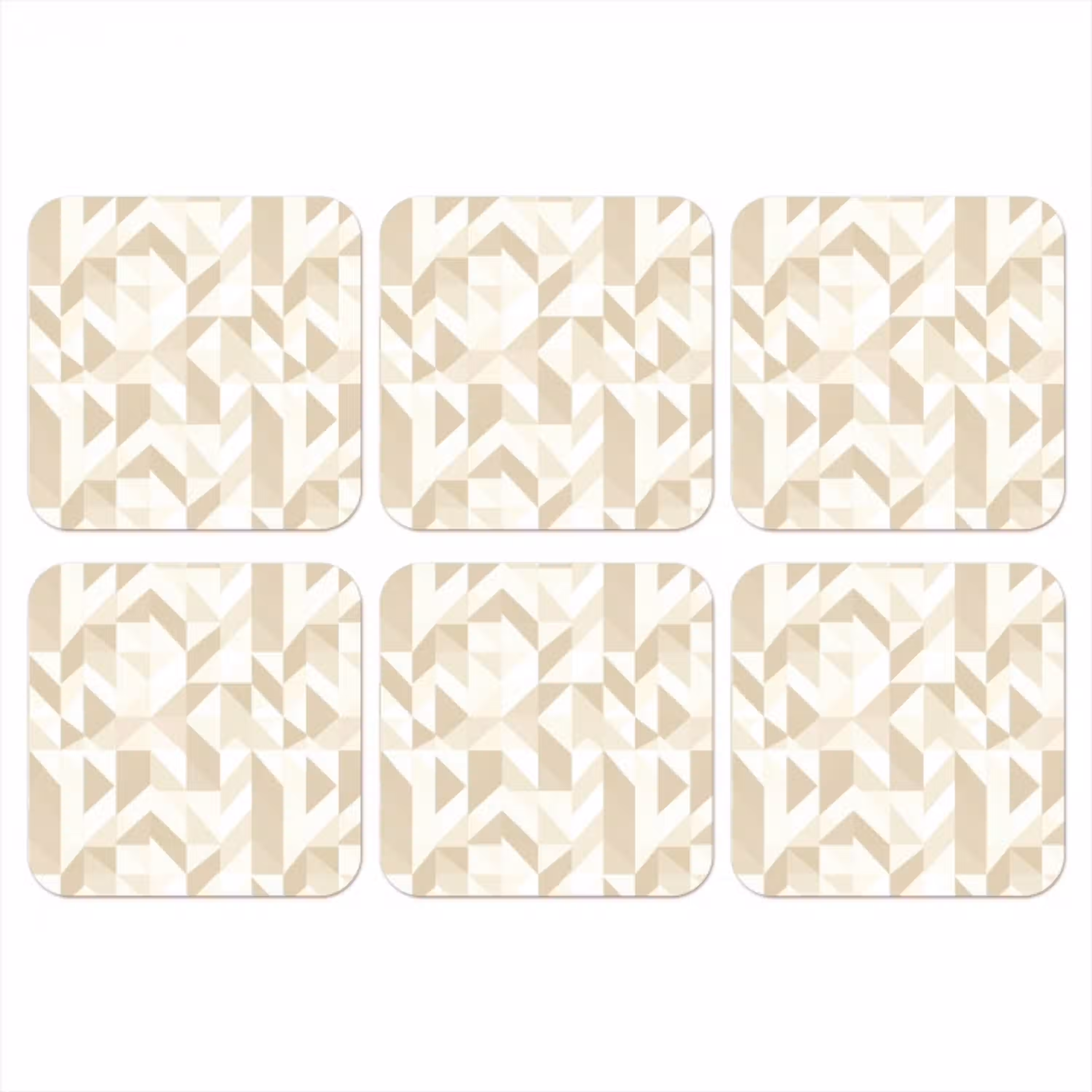 Modern - Abstract - Beige onderzetter kurk middel 366 -3d