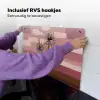 Illustratie - Bloemen - Vlakken - Abstract Inductie beschemer met haakjes klein -ky-ophangen-nl