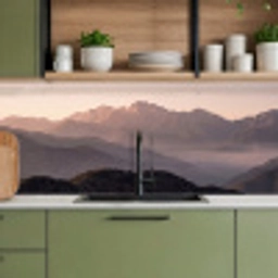 Panorama - Landschap - Bergen keuken achterwand 2 middel -sfeer3