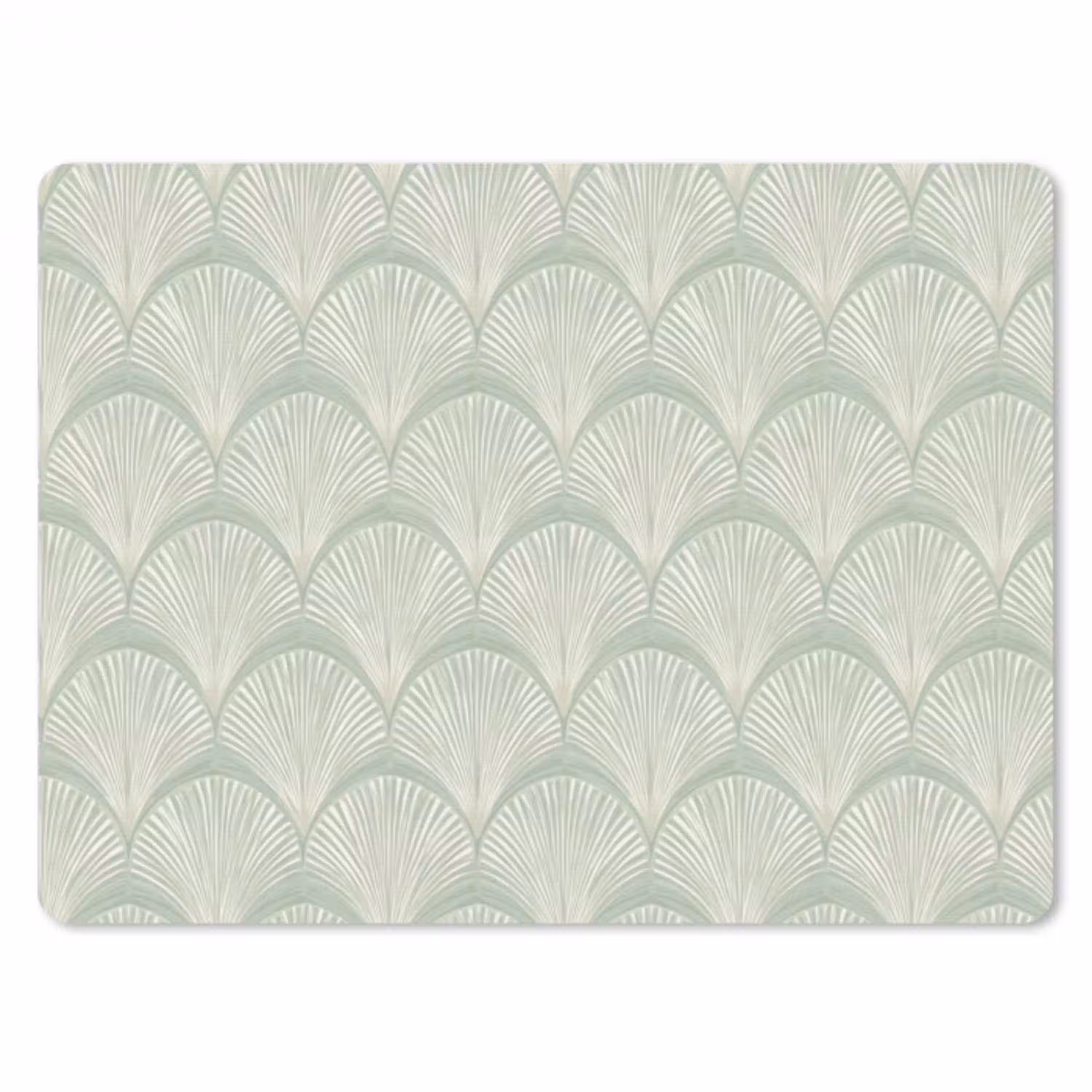 Waaiers - Patroon - Groen muismat rubber klein 262 -3d