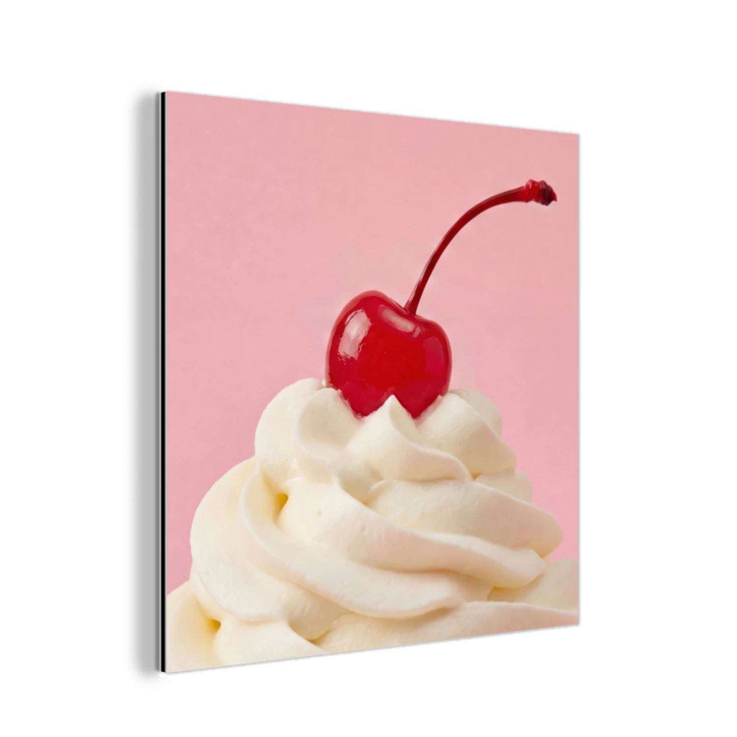 Kers - Slagroom - Roze aluminium wit klein -3d