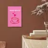 Thee - Roze - Valentijn - Tekst aluminium wit klein -sfeer4