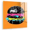 Hamburger - Oranje - Neon - popart plexiglas 5mm klein -zzzproduct_nieuw