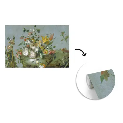 Bloemen - Oude Meesters - Olieverf fotobehang vinyl groot -3d
