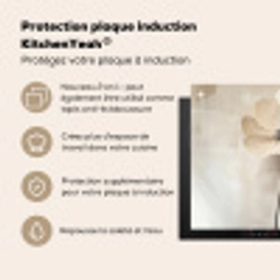 Bloem - Beige - Verf - Schaduw Inductie beschermer vinyl 3mm middel -zzzzzzusp-haakje_FR