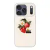 Aardbeien - Madeliefjes - Quote - Sterretjes Telefoonhoesje iPhone 17 Pro klein -3d