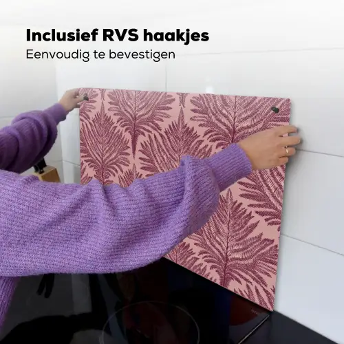 Varen - Patroon - Paars Inductie beschemer met haakjes klein 777 -ky-ophangen-nl