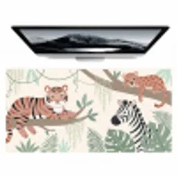 Jungle - Rustiek - Pastel Muismat XXL klein -zzz3d