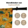 Dinosaurussen - Stekels - Herfstbladeren - Bruin Wandkleed katoen klein -sfeer2
