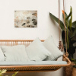 Bloemen - Japandi - Wabi sabi tuinposter los doek klein -sfeer7
