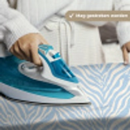 Zebra - Motief - Blauw - Wit Wandkleed katoen klein 269 -sfeer9
