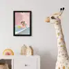 Badkamer - Eend - Blauw fotolijst zwart zonder passe partout klein -usfeer4_kinderkamer