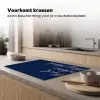 Fuck what they think - Blauw - Cursief Inductie beschermer vinyl 3mm klein -sfeer1
