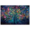 Kleurrijk - Boom - Magisch - Abstract poster papier klein -3d