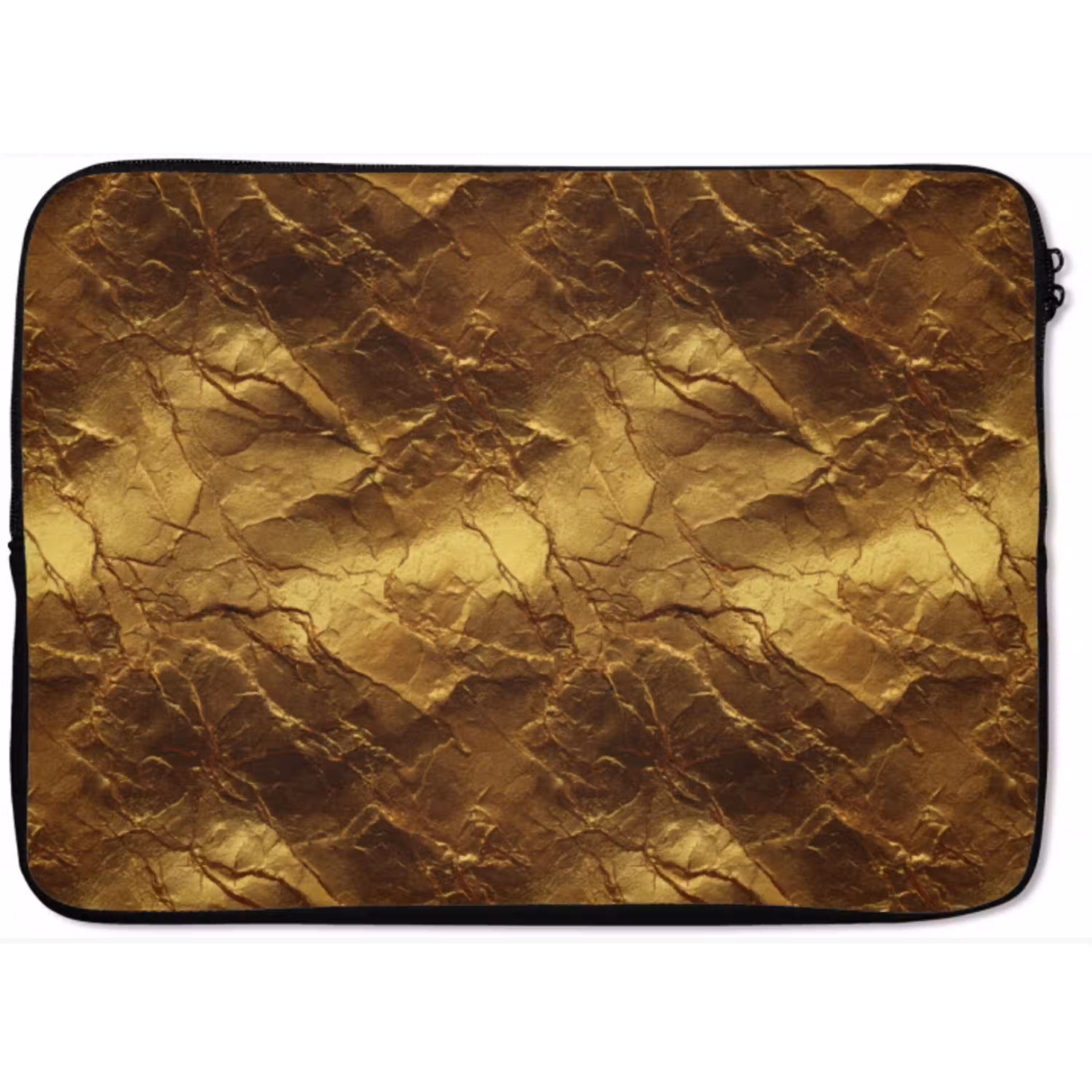 Bladgoud - Textuur  - Goud laptophoes neopreen klein 279 -zkaufland3dotto