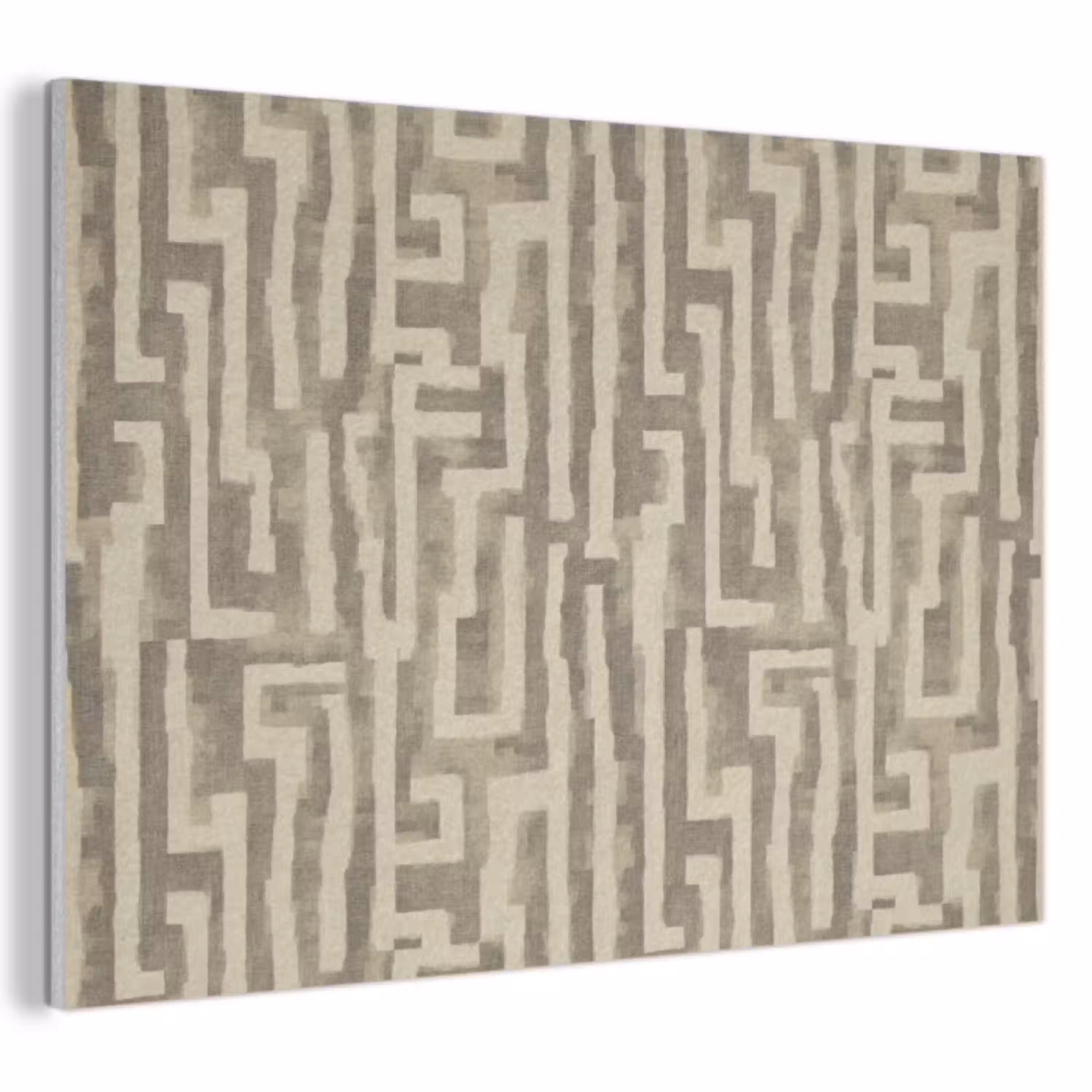 Abstract - Geometrisch - Groen PET vilt klein 837 -3d