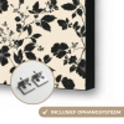 Bloemen - Dessin - Zwart Textielframe zwart klein 947 -USP_ophangsysteemNL