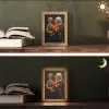 Orchidee - Doorzichtig - Bloem Light Box met kabel (Tafellamp) klein -sfeer3