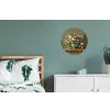 Vaas - Pastel - Kleuren - Bloemen Wandcirkel aluminium klein -slaapkamer
