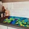Pauw - Cirkels - Blauw Inductie beschermer vinyl 3mm klein -sfeer3