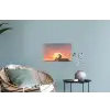 Busje - Kat - Zonsondergang - Oranje Muursticker klein -plant