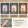 Tulp - Roze - Valentijn - Bloem Light Box met kabel (Wandlamp) klein -USP_lichtkleurNL