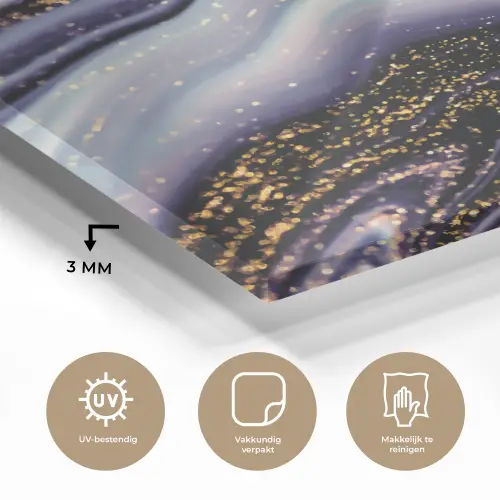 Marmer - Paars - Luxe - Marmerlook - Glitter plexiglas 5mm klein -sfeer2