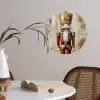 Kerst - Poppetje - Abstract Wandcirkel behangsticker klein -sfeer3