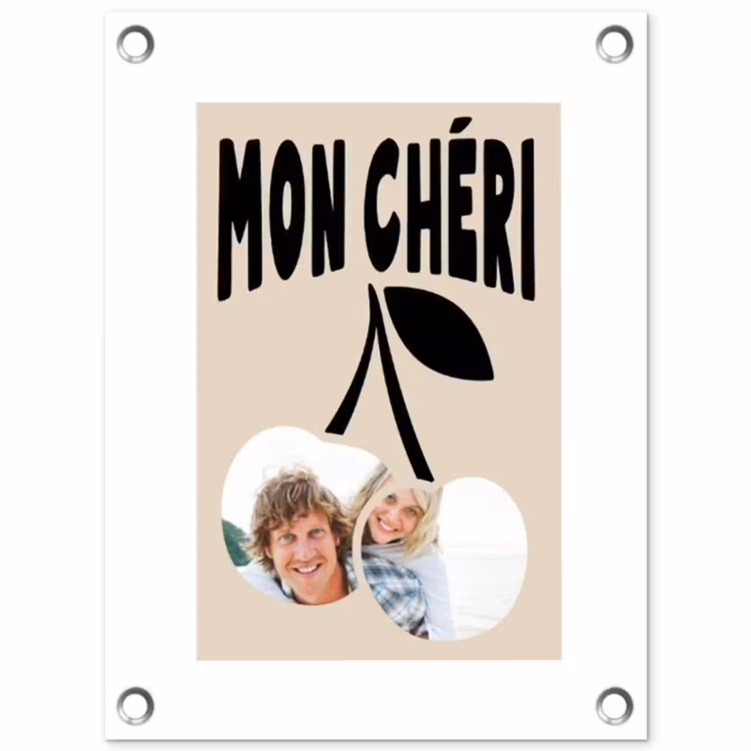Gepersonaliseerde tuinposter - Mon Chéri
