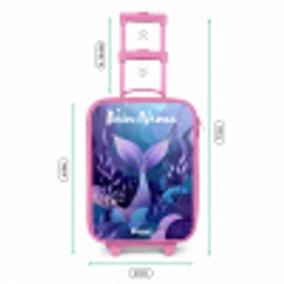 Zeemeermin - Onderwater - Paars - Blauw Kinderkoffer - Roze klein -productfoto_formaten