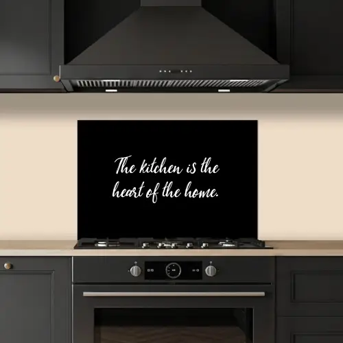 Spreuken - Koken - Thuis - The kitchen is the heart of the home - Quotes keuken achterwand spatscherm klein -sfeer1