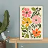Bloemen - Speels - Kleurrijk canvas 2cm klein -sfeer4