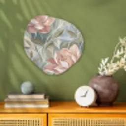 Elegant - Romantiek - Roze Wandcirkel Organisch Forex 3mm klein -sfeer2